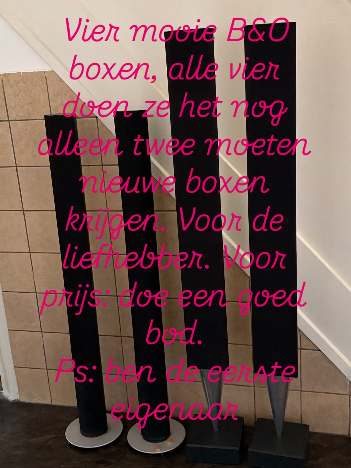 Vier Bang & Olufsen BeoLab 8000 luidsprekers, Ophalen, Vloerstaande luidspreker, Gebruikt, Bang & Olufsen