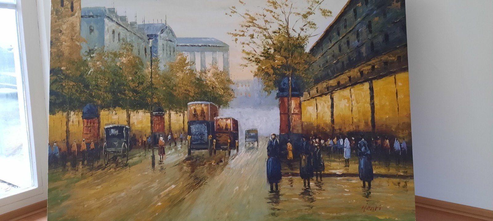 Stadsgezicht Olieverfschilderij op Doek - Klassieke Stijl, Ophalen