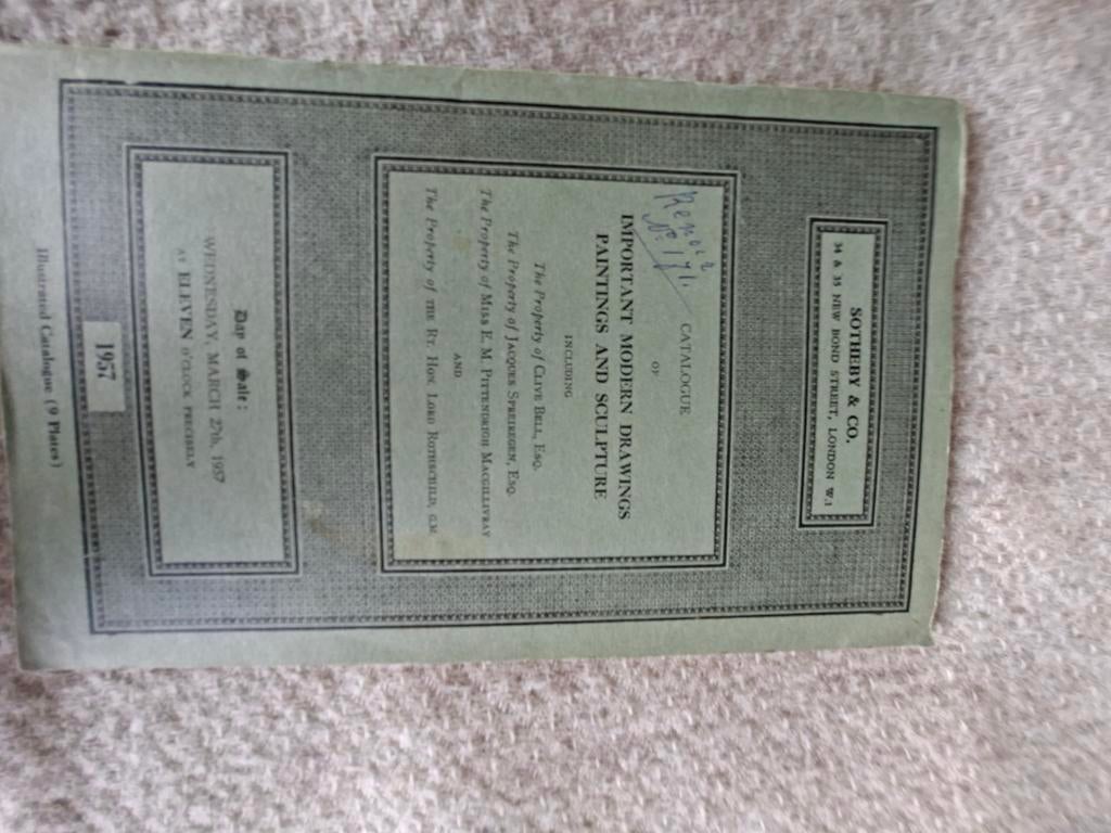 Sotheby's Geïllustreerde Catalogus 1957 - Renoir nr. 171, Ophalen of Verzenden, Gelezen, Sotheby's, Catalogus