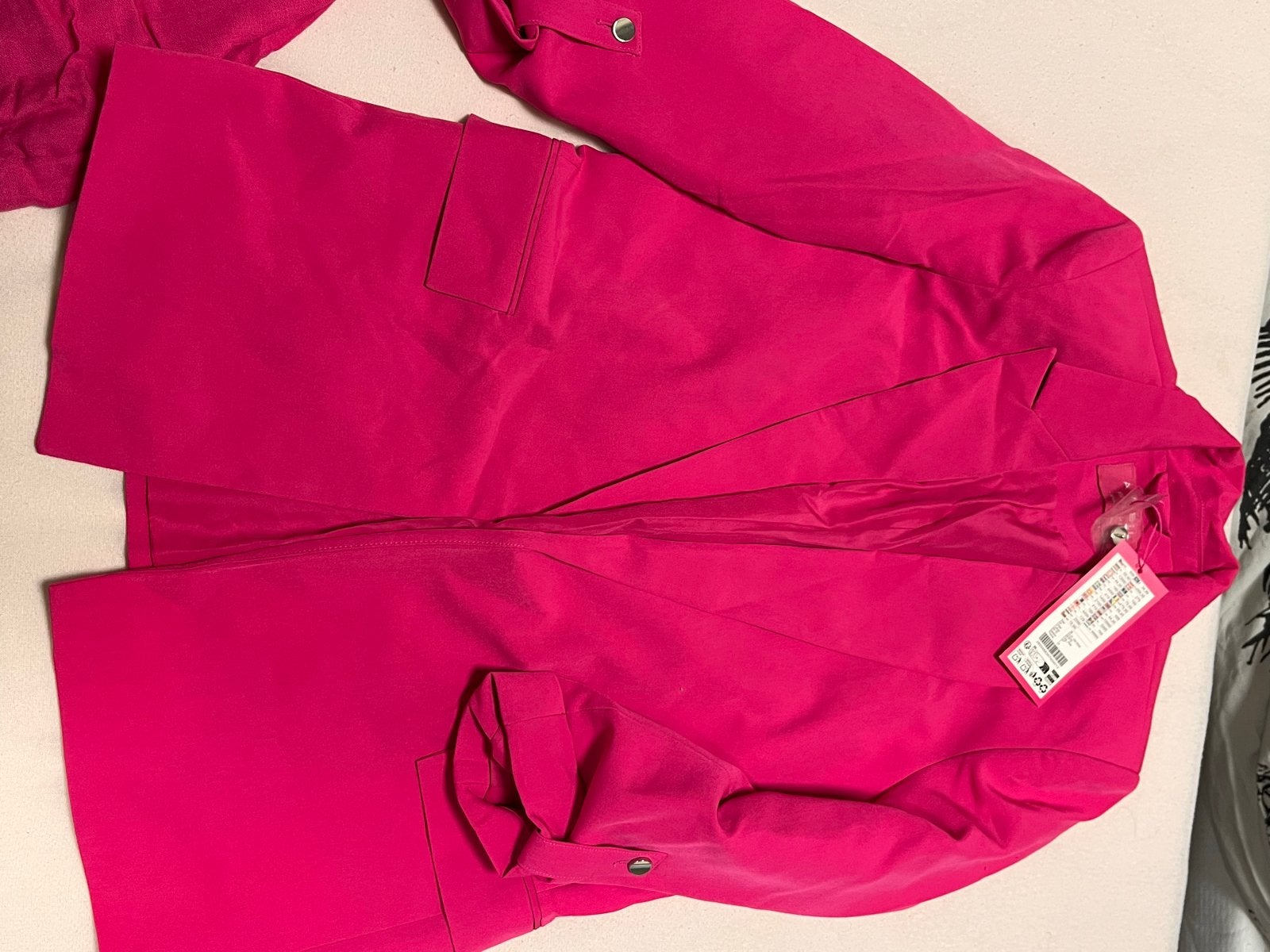 Nieuw roze jasje van Boohoo, maat 38, 38, 36, Maat 38/40 (M), Nieuw, Ophalen of Verzenden, Jasje