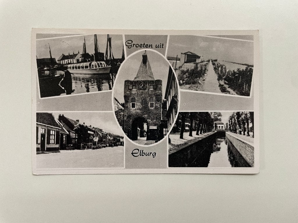 D845 Oude ansichtkaart Gelderland : Groeten uit Elburg, Ophalen of Verzenden, 1980 tot heden, Gelopen, Gelderland