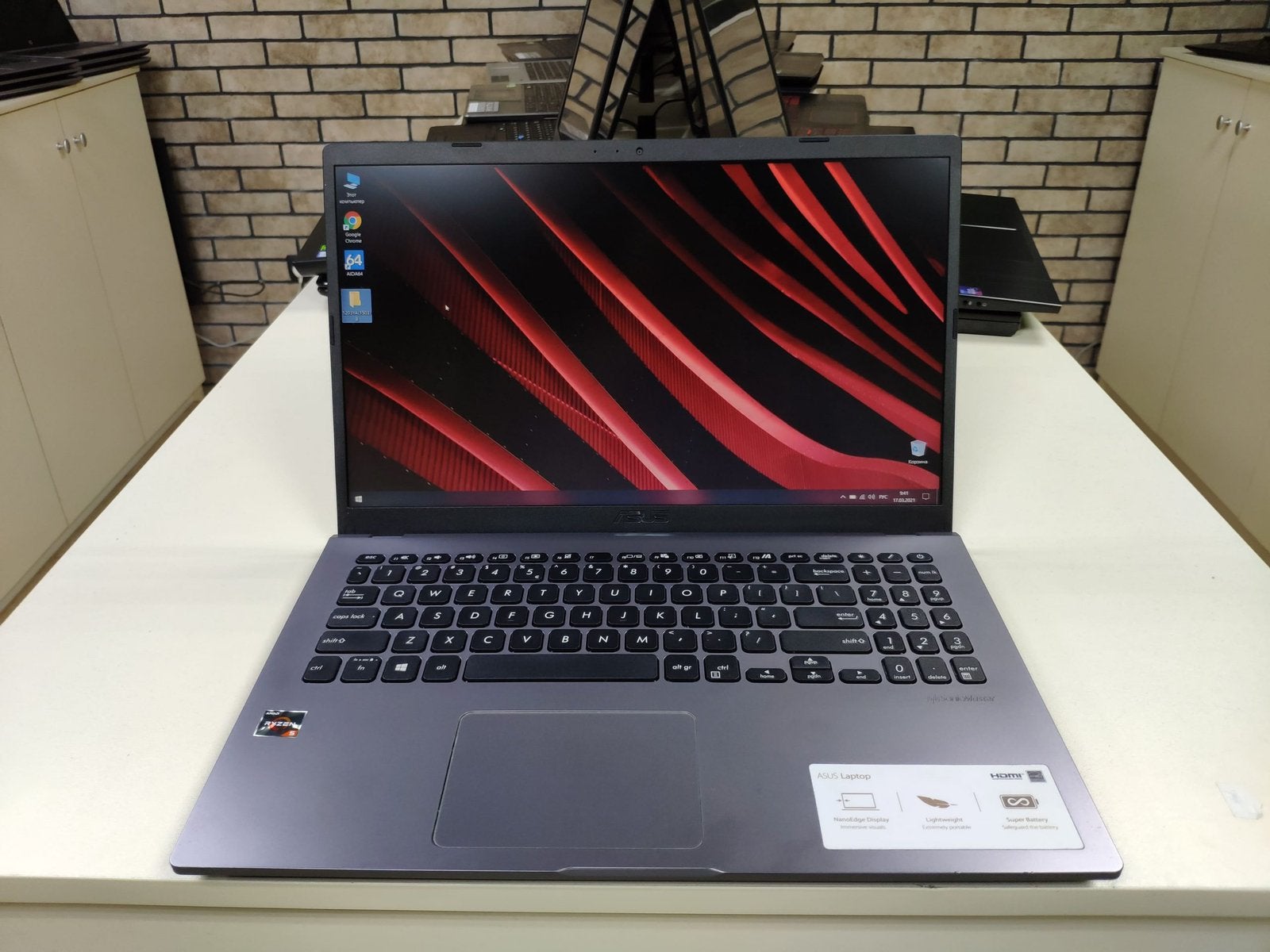 Asus amd ryzen 7 snelle game laptop m509d ssd wifi cam, Computers en Software, Windows Laptops, 2 tot 3 Ghz, 15 inch, Ophalen of Verzenden