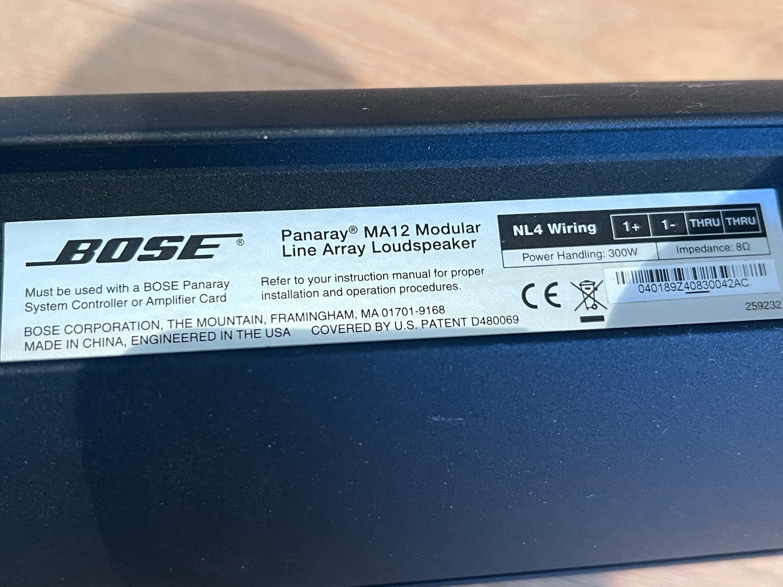 Bose Panaray MA12 Modulaire Line Array Luidspreker, Overige typen, Zo goed als nieuw, Bose, Ophalen