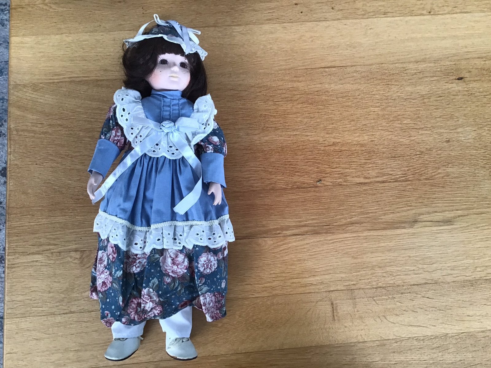 Stenen pop Vintage 43 cm lang, Ophalen of Verzenden, Gebruikt, Pop
