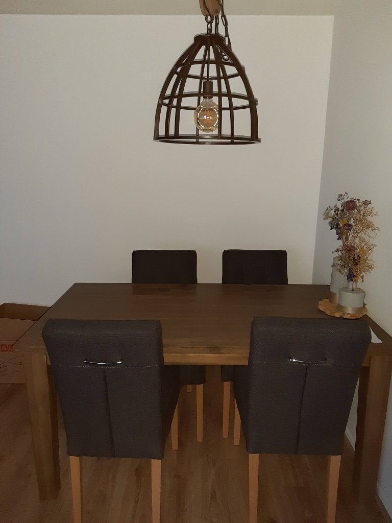 hanglamp industrieel, Ophalen, Zo goed als nieuw, Hout