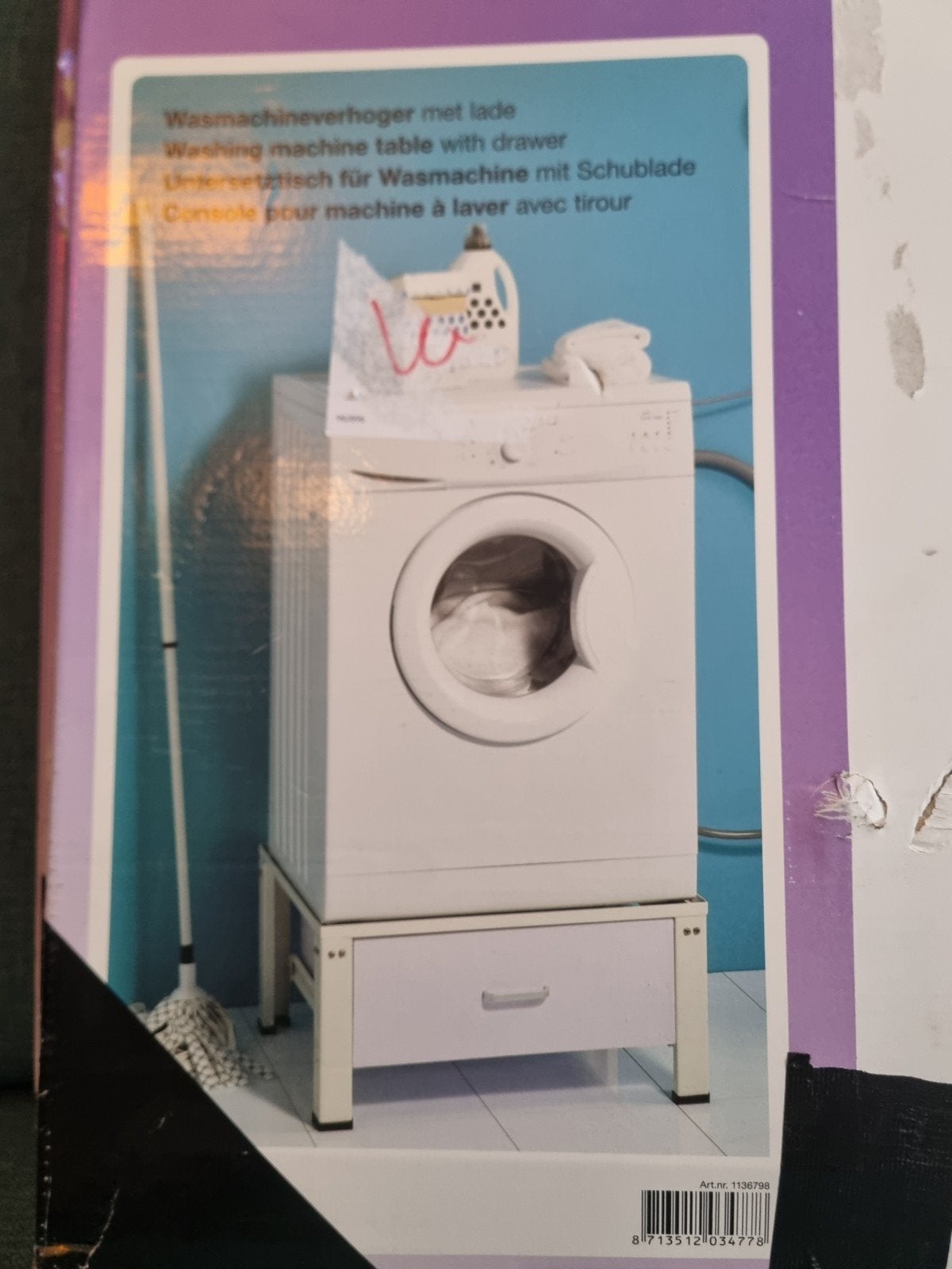 Wasmachineverhoger met lade - Nieuw, Ophalen, Nieuw