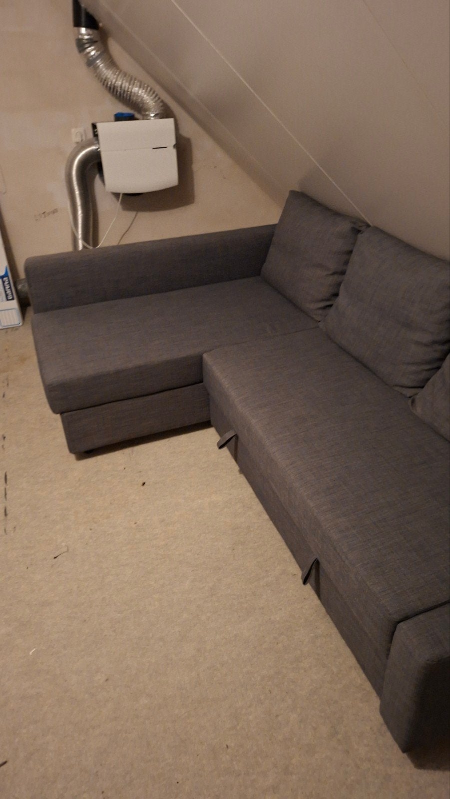 IKEA FRIHETEN slaapbank/hoekbank - Zo goed als nieuw, Modern, Scandinavisch, Functioneel, Tweepersoons, Ophalen of Verzenden, Zo goed als nieuw