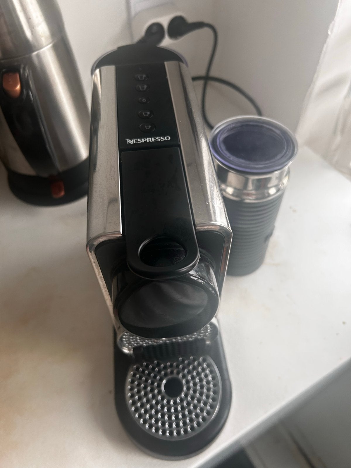 Nespresso Citiz Platinum & Milk Nespresso Silver, Ophalen, Gebruikt, Koffiemachine, 1 kopje