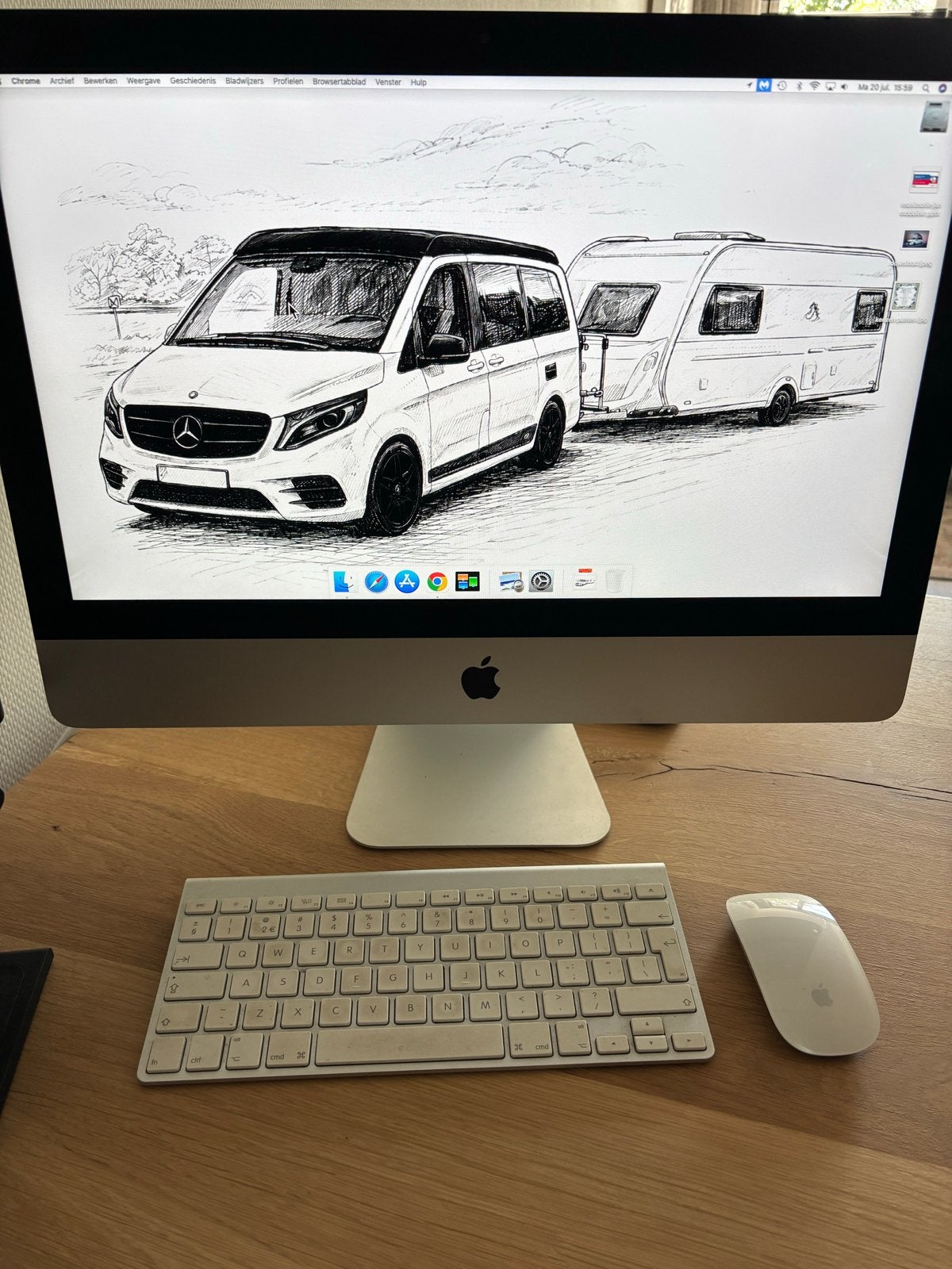 Apple iMac met Magic Keyboard en Magic Mouse, Computers en Software, Apple Desktops, Gebruikt, iMac, Ophalen of Verzenden