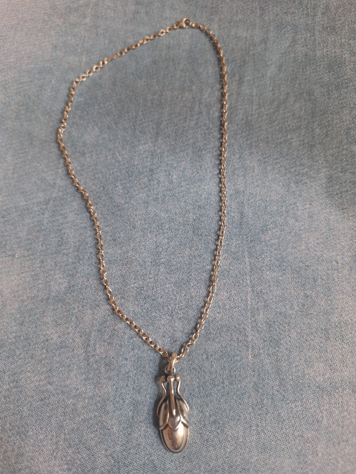 Georg Jensen zilveren jaarketting 2011, Met hanger, Ophalen of Verzenden, Zo goed als nieuw, Zilver