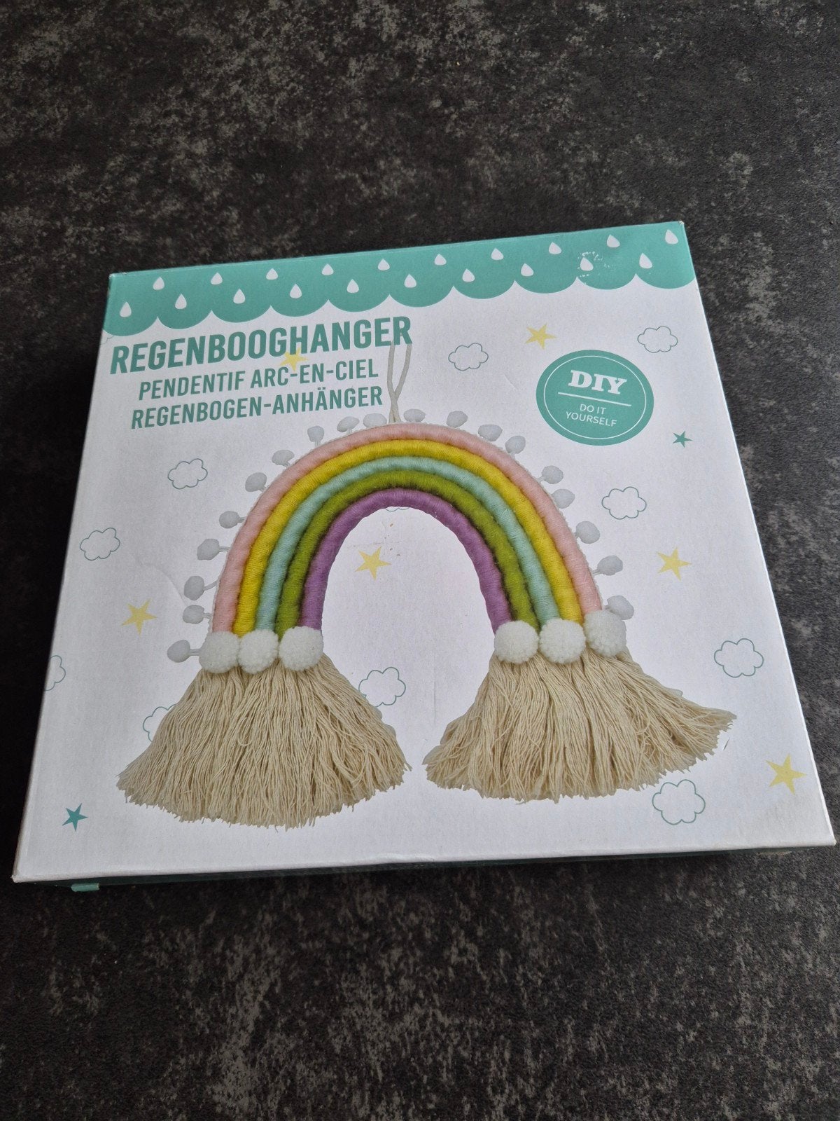 DIY Regenbooghanger Knutselset - Nieuw, Hobby en Vrije tijd, Overige thema's, Textiel, Nieuw, Meerkleurig