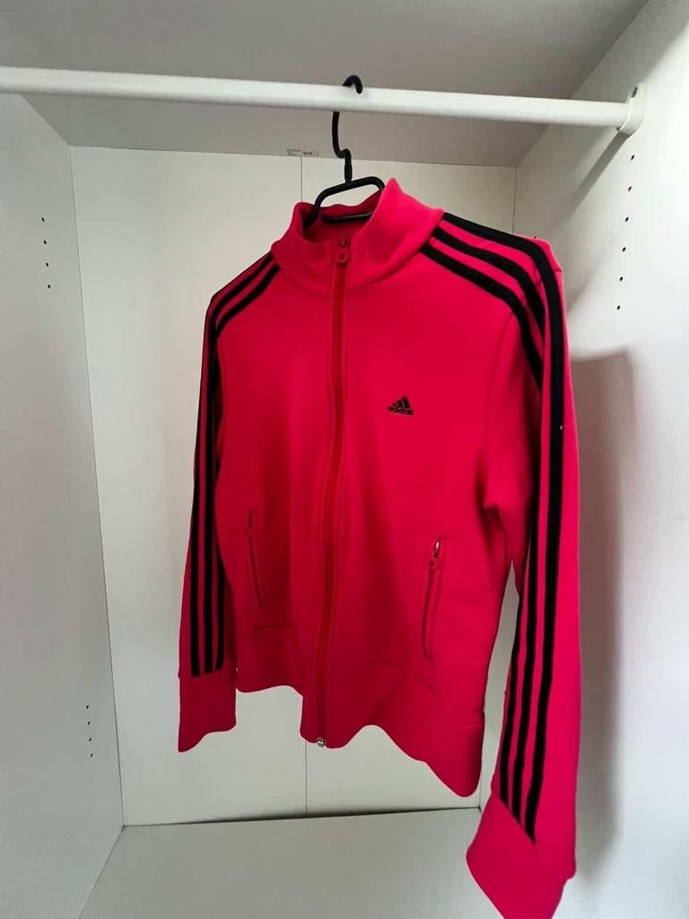 Adidas Track Jacket Pink/Black, Ophalen of Verzenden, Zo goed als nieuw, Roze, Overige typen