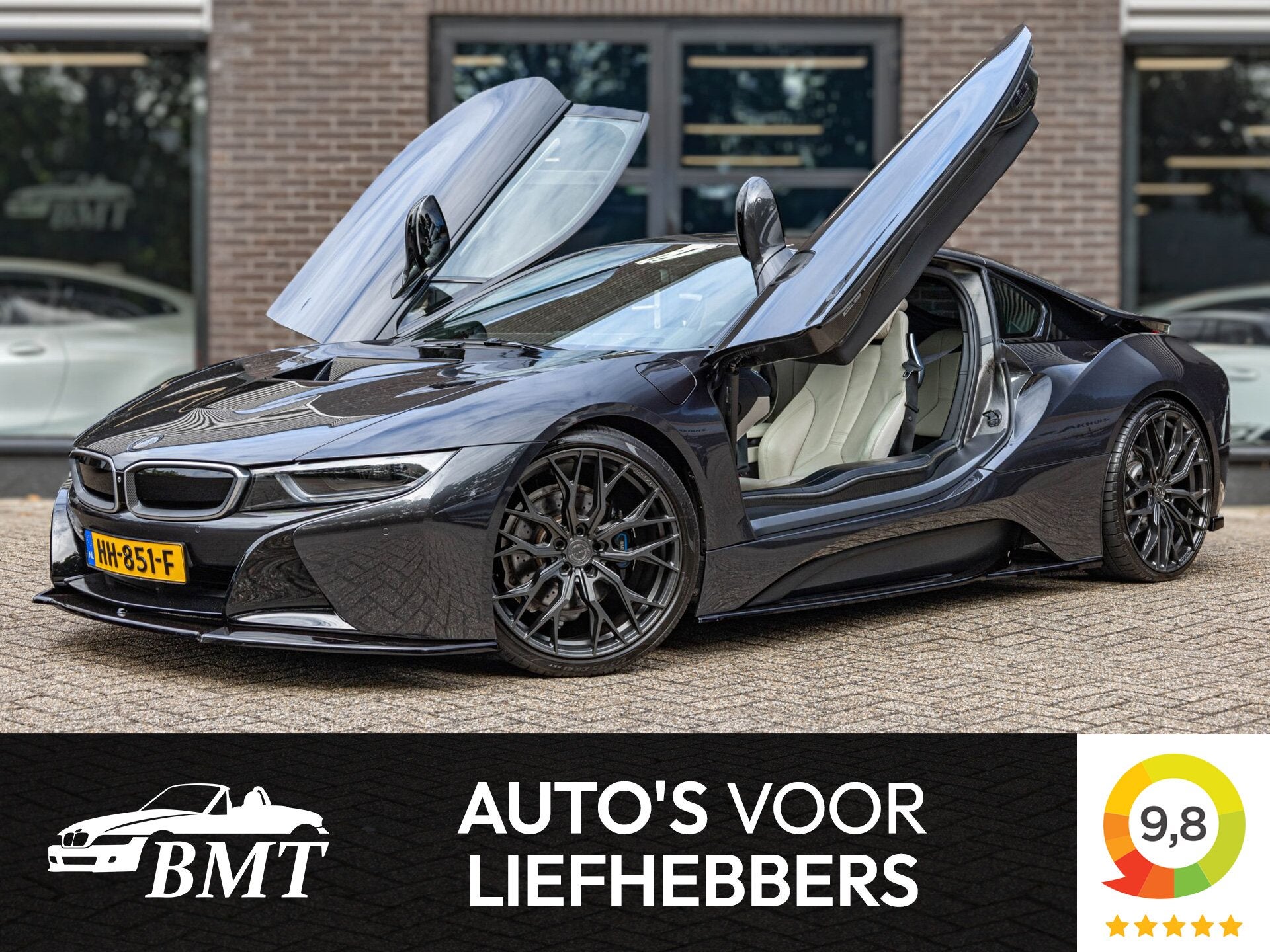 BMW i8 I12 / NAP / Head-Up / HK / SOH 99% / Keyless, Auto's, Automaat, Automatische klimaatregeling, 48 km/l, Met garantie (alle)
