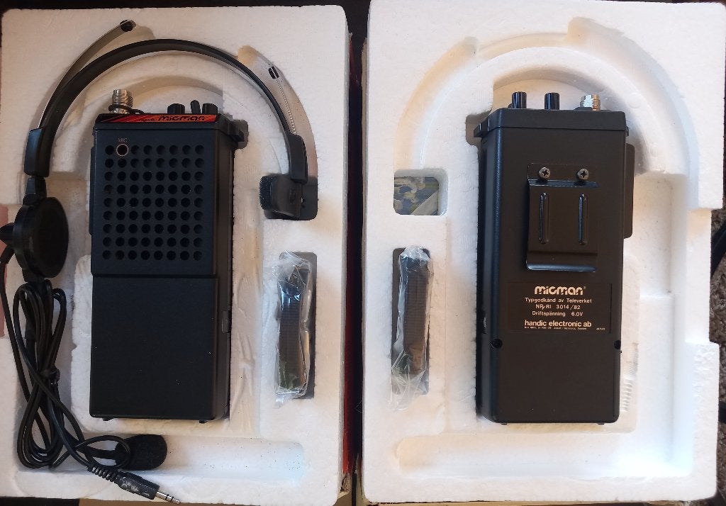 Vintage Handic Micman 431.099 – werkend - in originele dozen, Minder dan 2 km, Ophalen of Verzenden, Zo goed als nieuw, Portofoon of Walkie-talkie