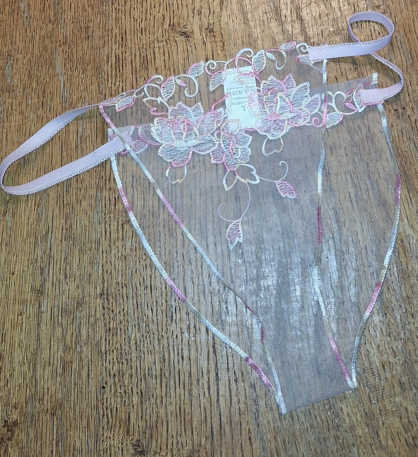 Sexy flinterdunne witte slip maat L, Shein, Verzenden, Wit, Slip