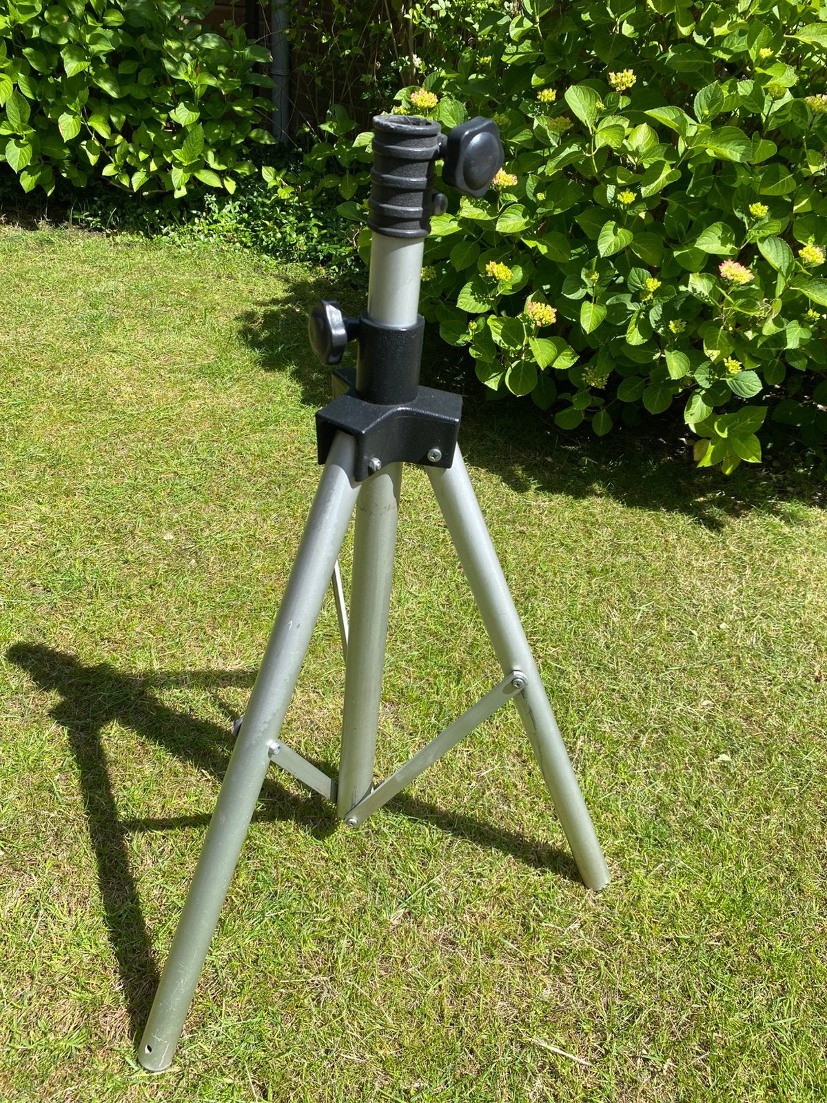Standaard  Aluminium v Droogmolen antenne parasol 3 poot, Ophalen, Zo goed als nieuw