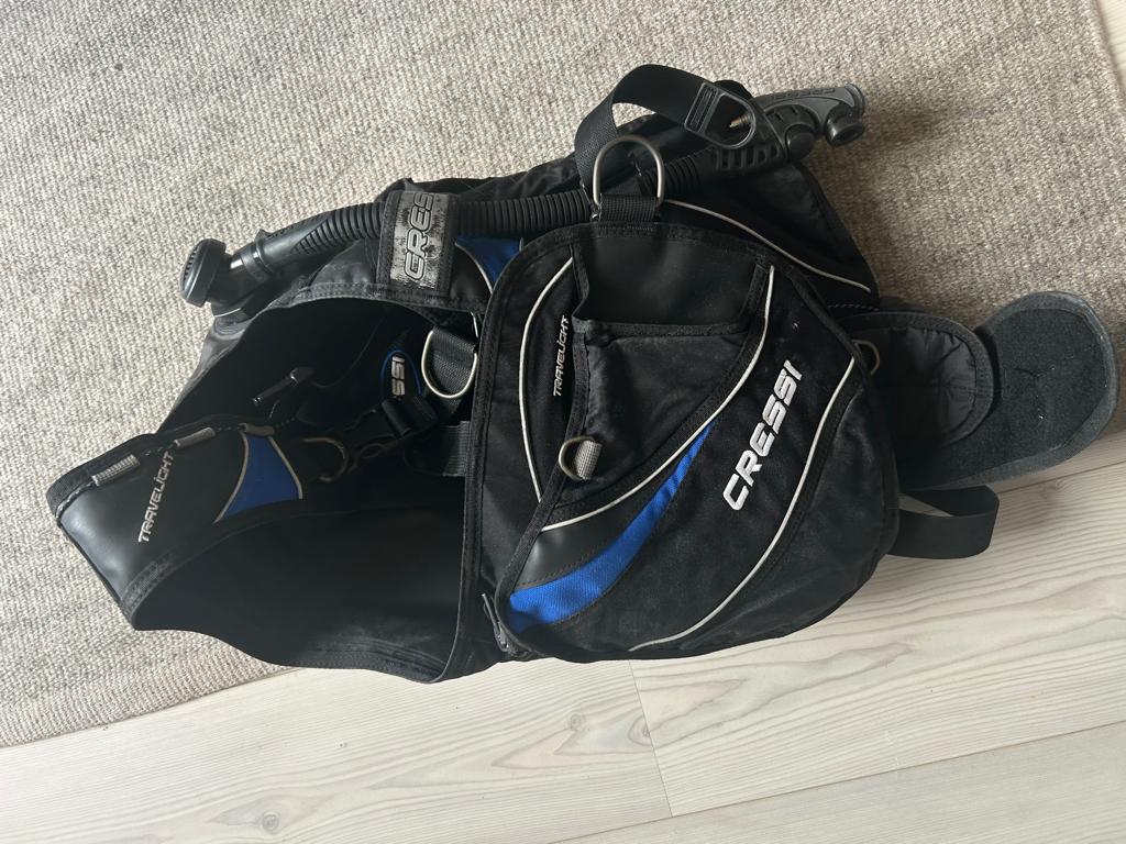 BCD met loodpockets Cressi Travellight 2B L (Pakket 50), Ophalen of Verzenden, Gebruikt, Trimvest of Wing