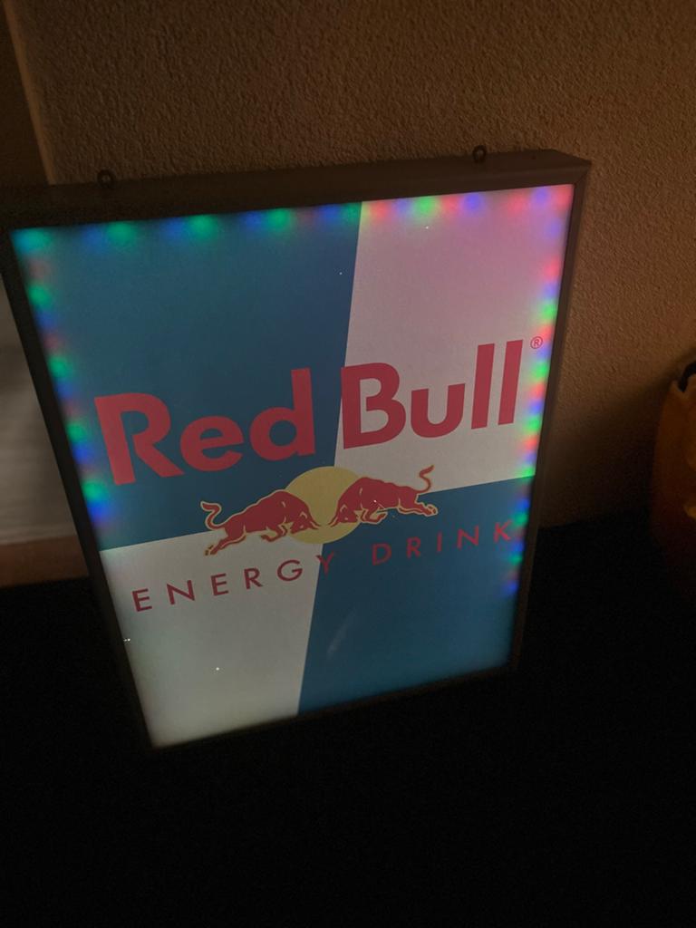 Red Bull Lichtbak - API-NEON Reclamebord, Ophalen of Verzenden, Zo goed als nieuw, Lichtbak of (neon) lamp