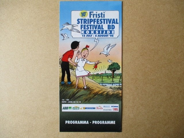 adv10376 suske en wiske stripfestival folder, Verzamelen, Stripfiguren, Ophalen, Suske en Wiske, Gebruikt, Overige typen