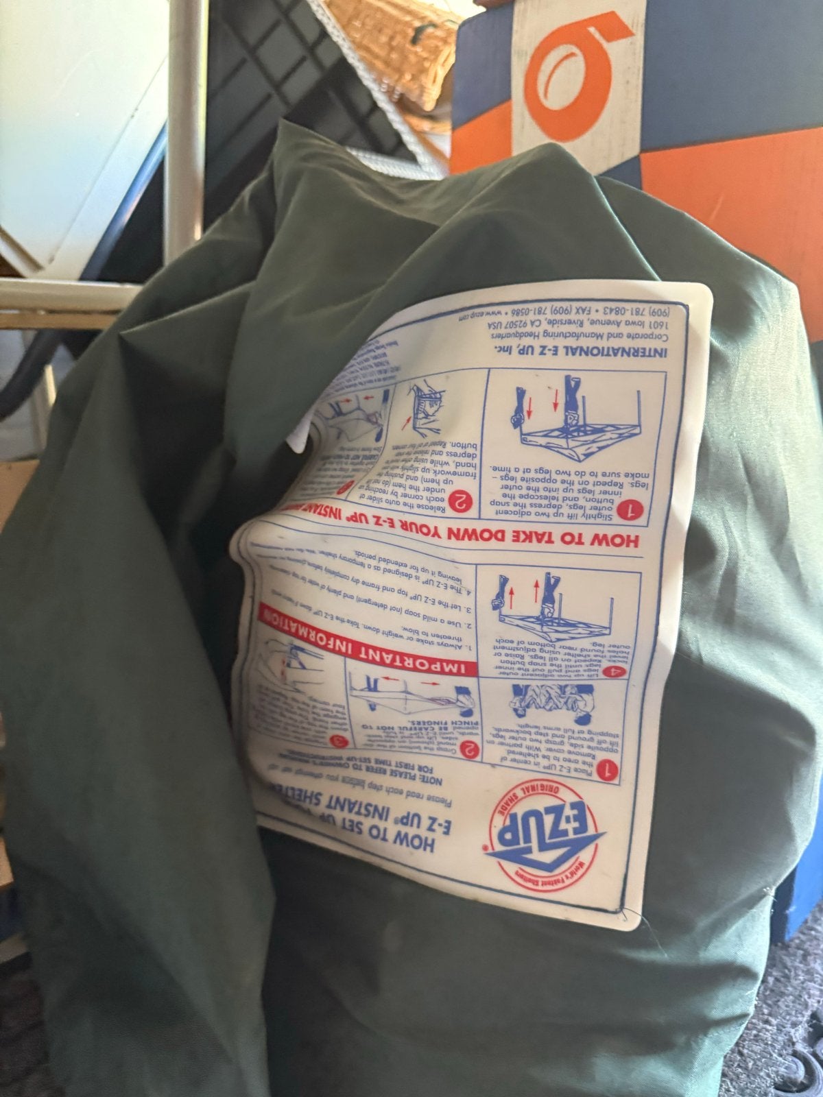 E-Z UP Instant Shelter Tent - Ideaal voor evenementen, Ophalen, Gebruikt