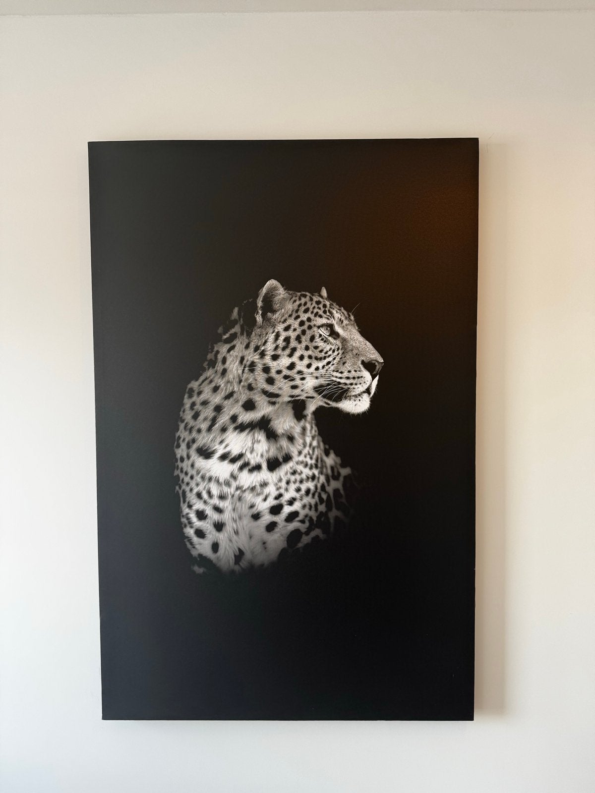Prachtige wanddecoratie van een luipaard (75x114,5 cm), Ophalen, 100 tot 125 cm, 75 – 100, Print