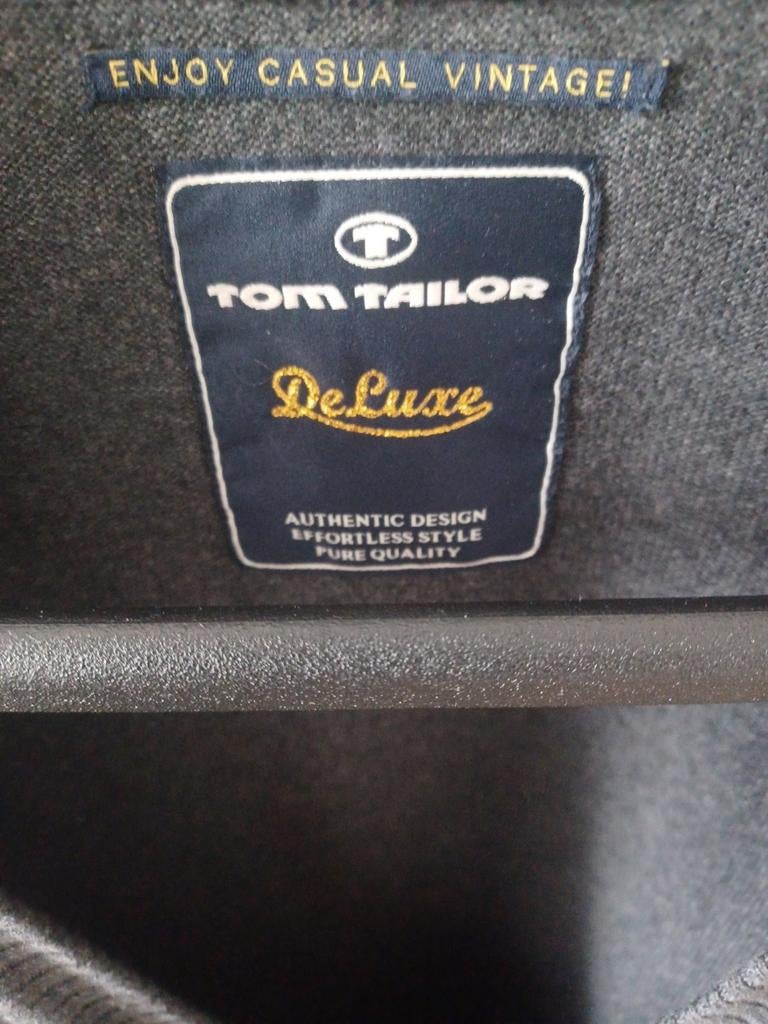Tom Tailor Deluxe grijs vest - Maat L, Kleding | Heren, Truien en Vesten, Maat 52/54 (L), Tom Tailor, Ophalen of Verzenden, Zo goed als nieuw