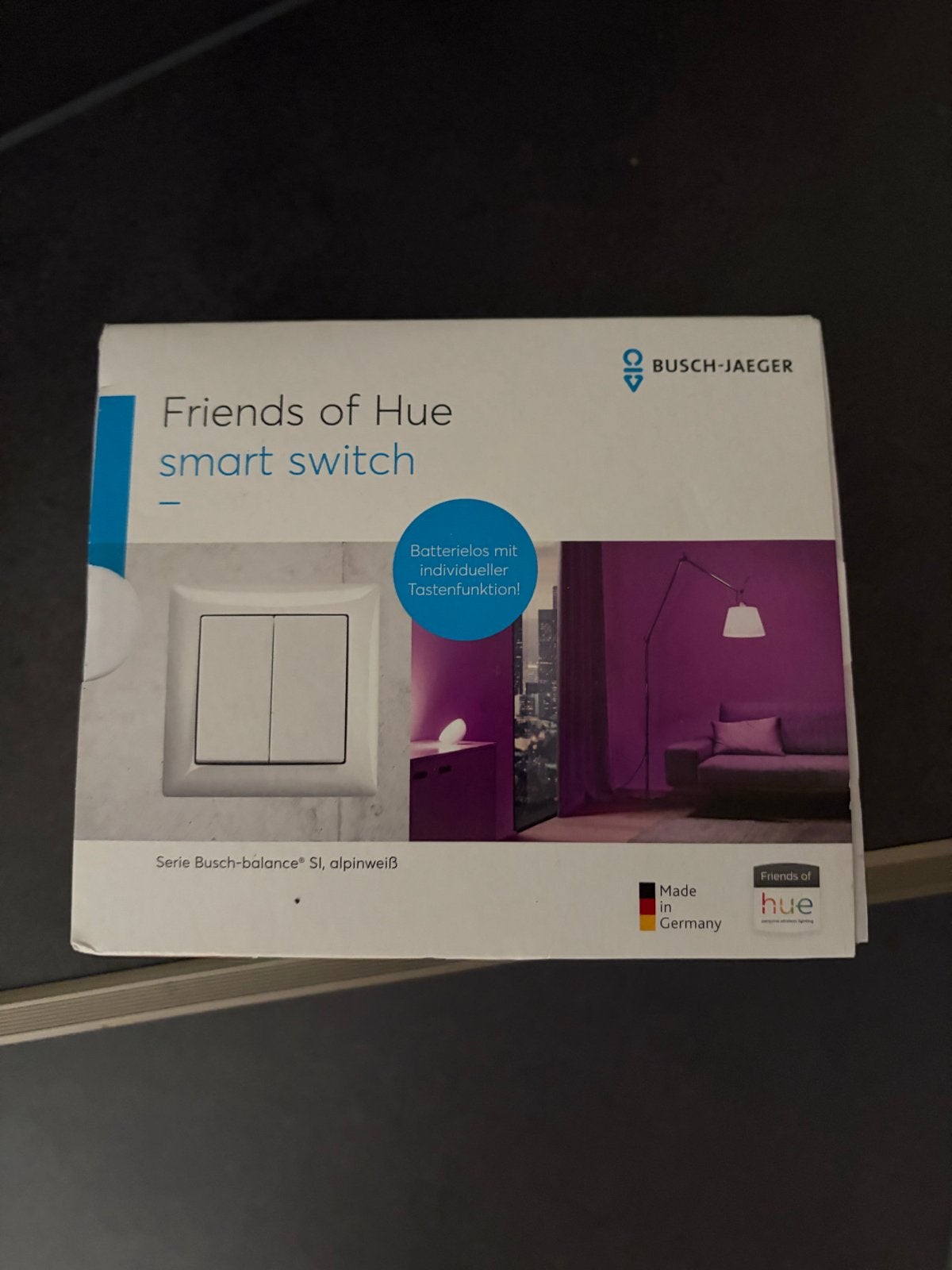 Busch-Jaeger Friends of Hue Smart Switch - Alpinwit, Nieuw, Kunststof, Ophalen of Verzenden, Modern