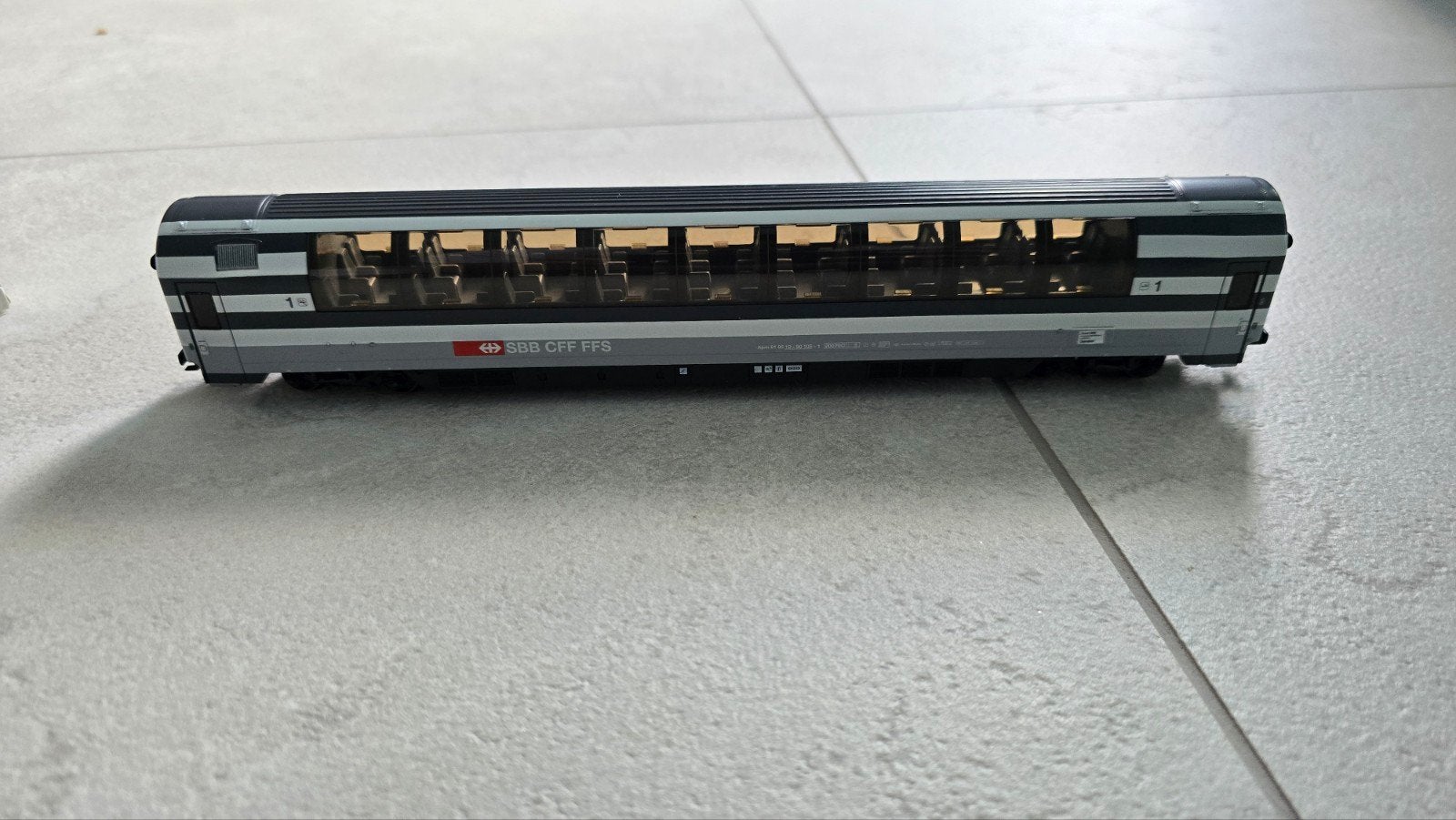 Märklin 4365 SBB Panoramarijtuig, Ophalen, Wisselstroom, Wagon, Zo goed als nieuw