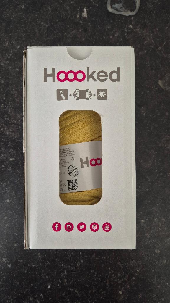 DIY Plantenhanger Hoooked Macrame Zpagetti kleur licht geel, Geel, Textiel, Nieuw, Ophalen of Verzenden
