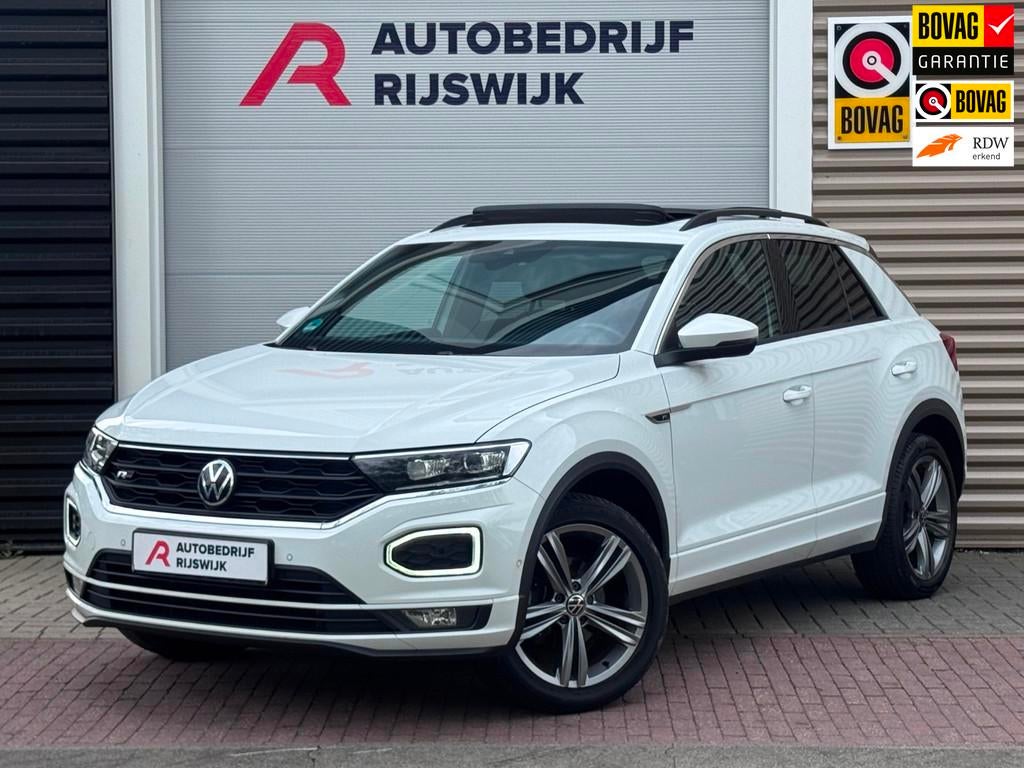 Volkswagen T-Roc 1.5 TSI 3x R-Line Pano/AppleCar/Keyless, 12 maanden, 4 cilinders, Alcantara, Wit