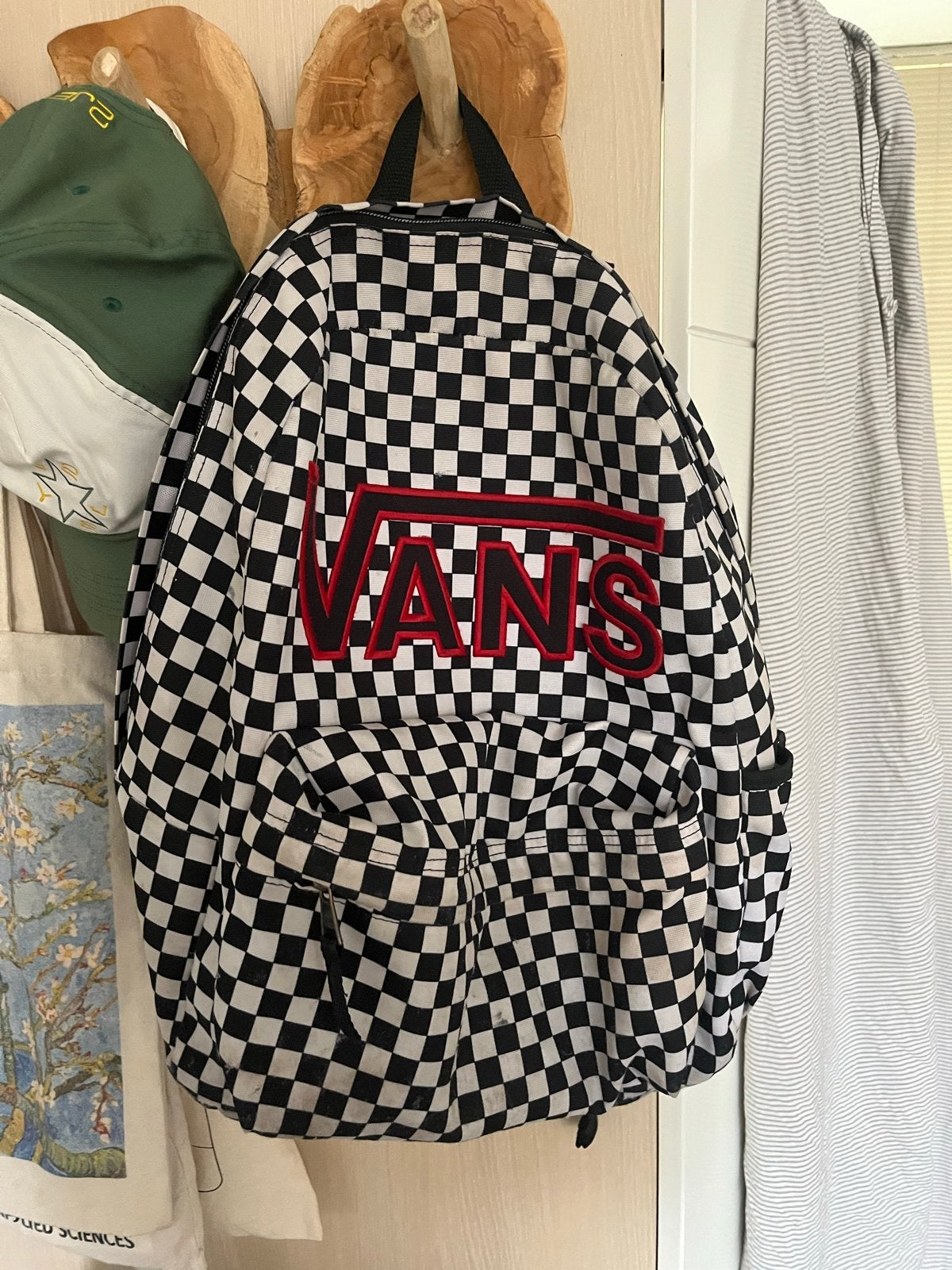Vans rugzak met checkerboard patroon, Sieraden, Tassen en Uiterlijk, Gebruikt, 25 tot 40 cm, Ophalen, Overige merken