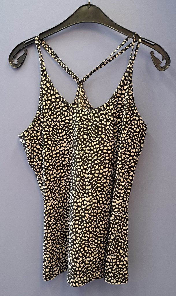 Studio Anneloes top zwart creme printje travelstof M 49396, Maat 38/40 (M), Studio Anneloes, ., Zwart