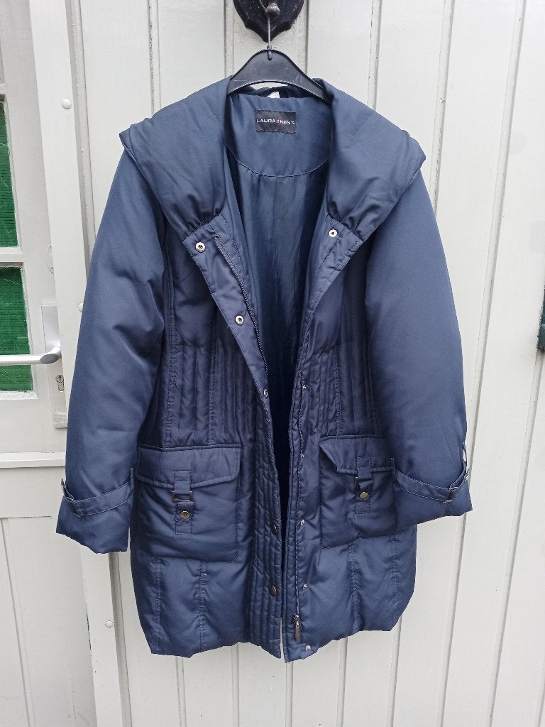 winterjas vrouw, Blauw, Maat 42/44 (L), Ophalen of Verzenden, Zo goed als nieuw