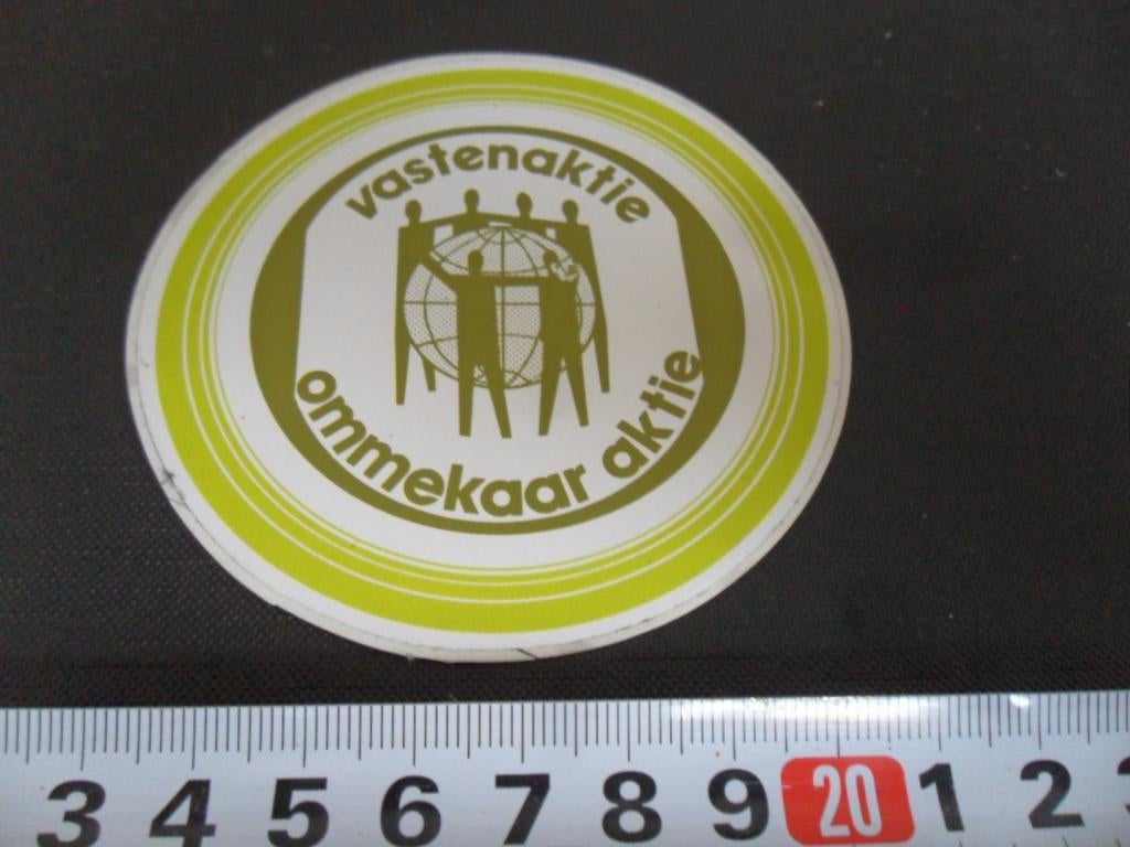 sticker Vastenaktie ommekaar aktie *, Ophalen, Zo goed als nieuw