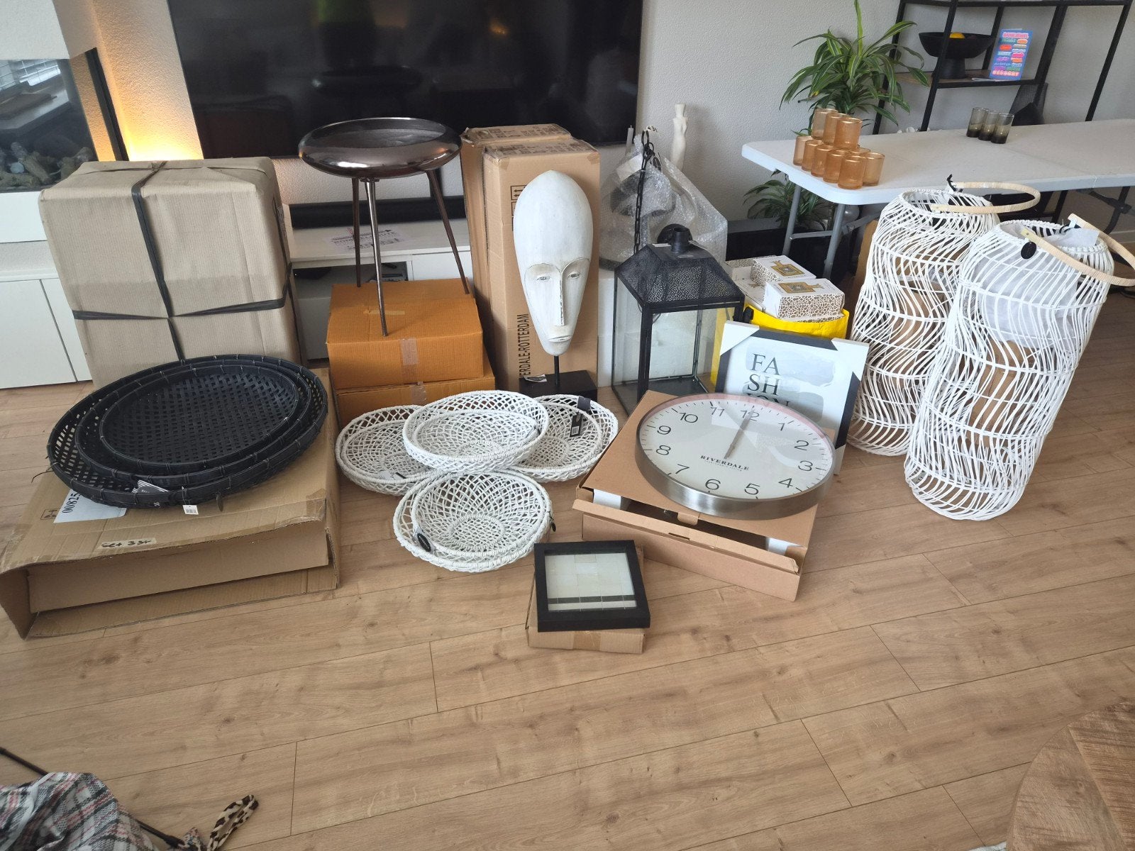Restpartij Riverdale Huisdecoratie - Nieuw!, Huis en Inrichting, Meerkleurig, Nieuw, Ophalen of Verzenden, Natuurlijk materiaal