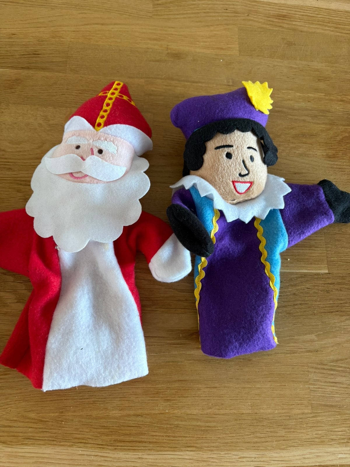 Handpop Sinterklaas en Piet, Ophalen of Verzenden, Zo goed als nieuw