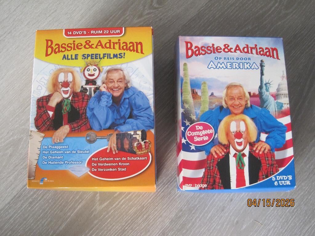 Bassie & Adriaan   -   door Amerika en alle filmen (Boxen), Verzenden, Alle leeftijden, Boxset, Zo goed als nieuw