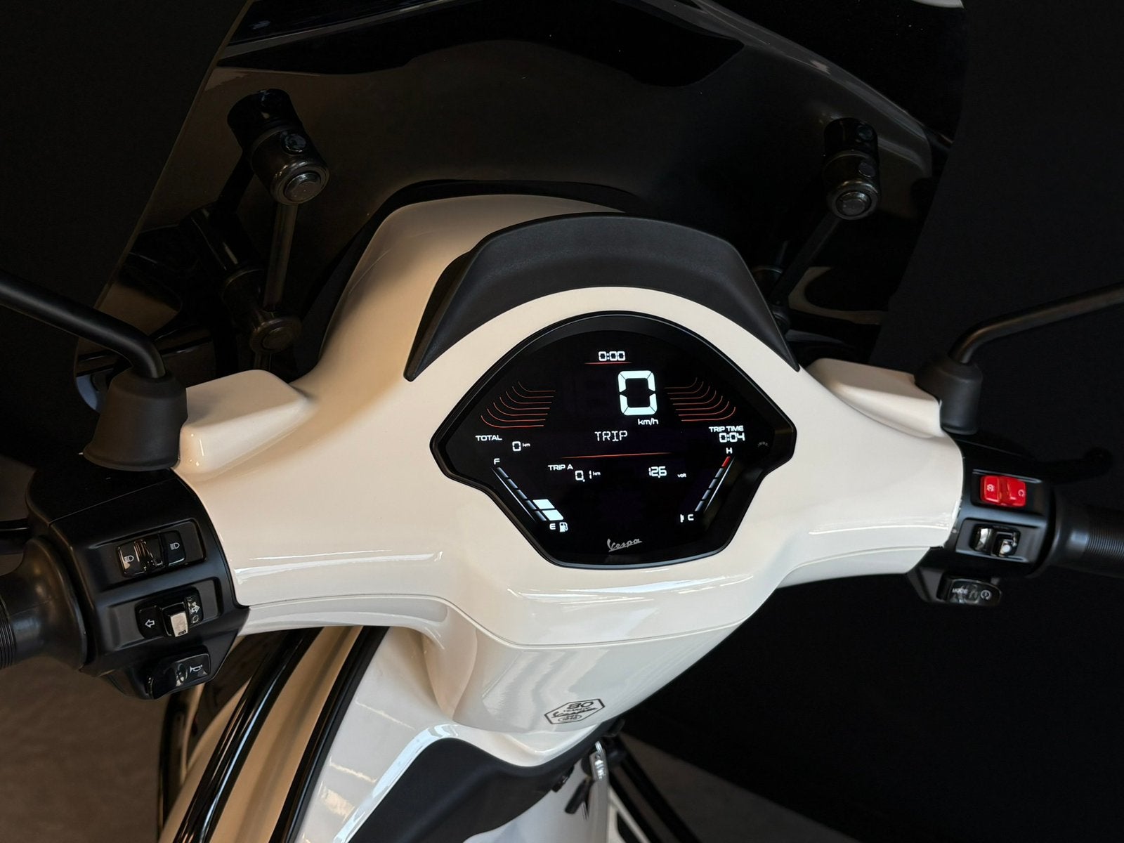 Vespa Sprint | Virtual Cockpit | Wit | Nieuw | Full-Option, Overige modellen, ., Maximaal 45 km/u, Nieuw