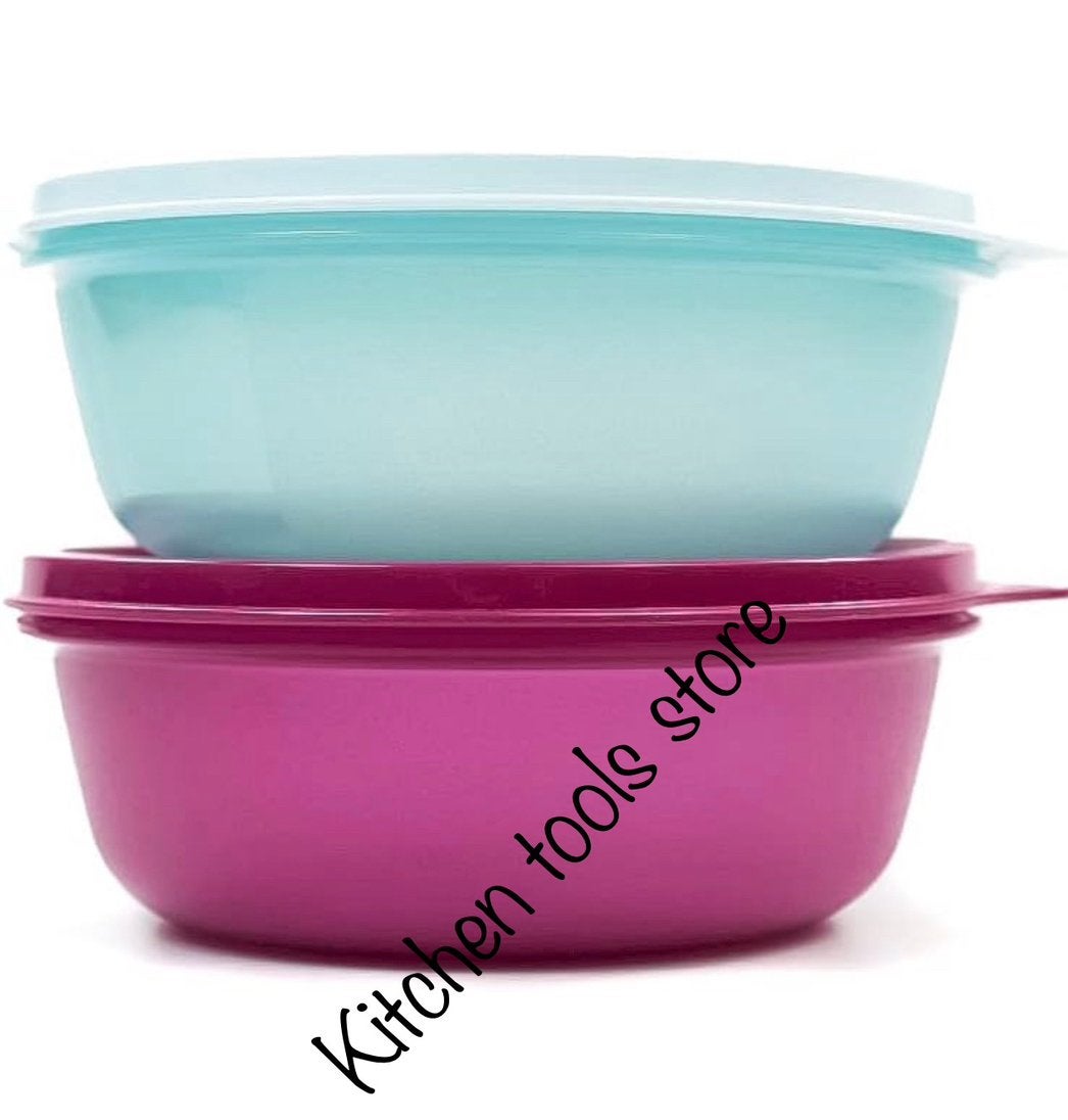 Tupperware limited edition kleuren ruimtekom 600ml voorraad, Ophalen of Verzenden, Nieuw, Blauw, Bak of Kom