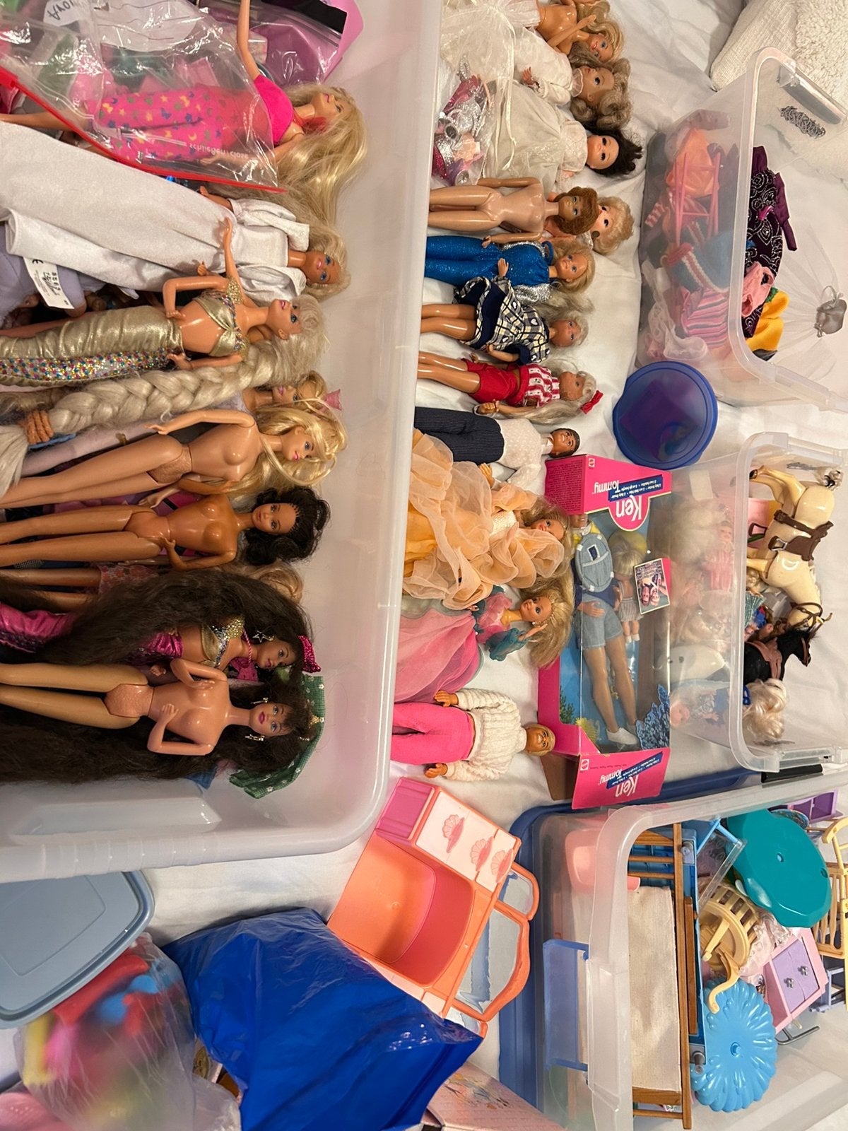 Barbies en accessoires te koop, Ophalen, Gebruikt, Barbie