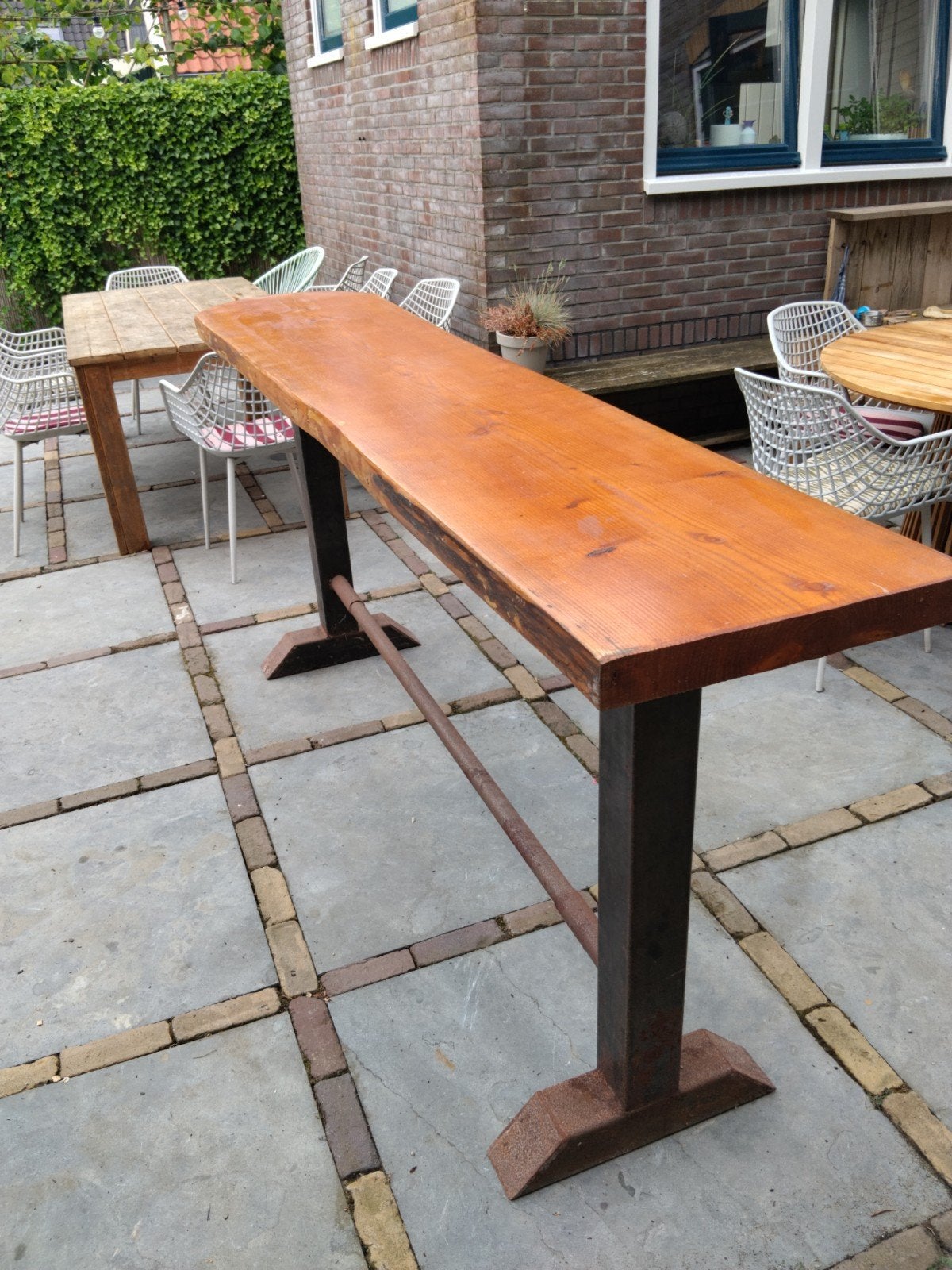 Zwaar model statafel / biertafel - robuust en duurzaam, Ophalen, Gebruikt