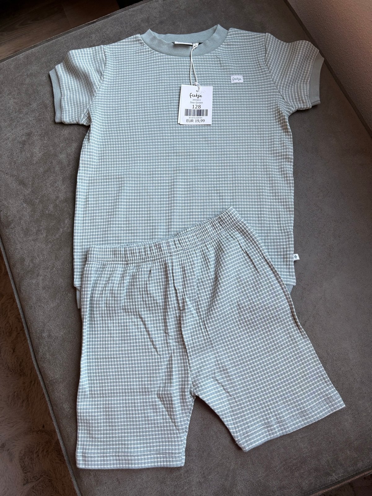 Feetje wafel pyjama korte mouw maat 128 - Nieuw, Verzenden, Nieuw, Jongen of Meisje, Nacht- of Onderkleding