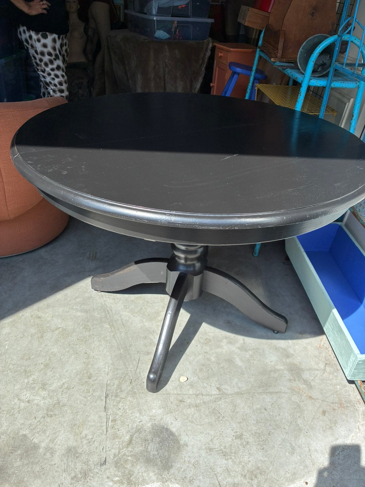 Tafel, eettafel, ronde tafel, Ophalen, 100 tot 150 cm, Rond, Zo goed als nieuw