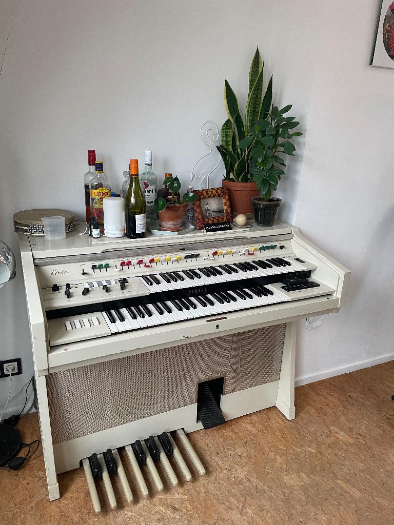 Yamaha Electone D-30 (wit), Muziek en Instrumenten, Ophalen, Gebruikt, 2 klavieren, Orgel