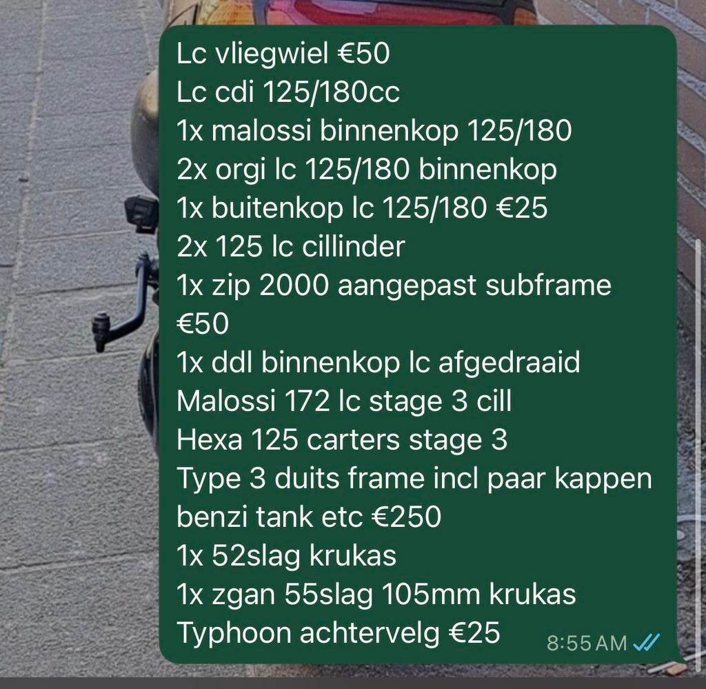 Diverse scooter onderdelen: Piaggio, Malossi, Polini, Keihin, Ophalen of Verzenden, Gebruikt, Overige typen, Piaggio