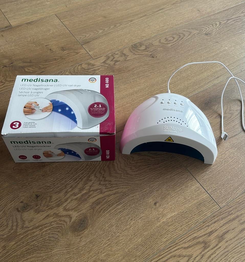 Medisana LED-UV nageldroger / nagellamp, Ophalen of Verzenden, Zo goed als nieuw, Hand- en Voetverzorging