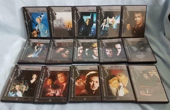 Alfred Hitchcock Collection dvd box 15 films, Ophalen of Verzenden, Zo goed als nieuw, Film, Overige typen