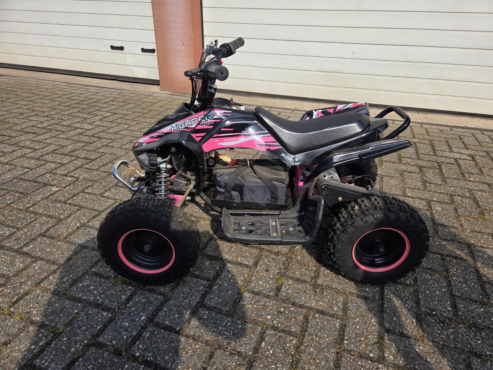 Elektrische quad 3 standen, Ophalen