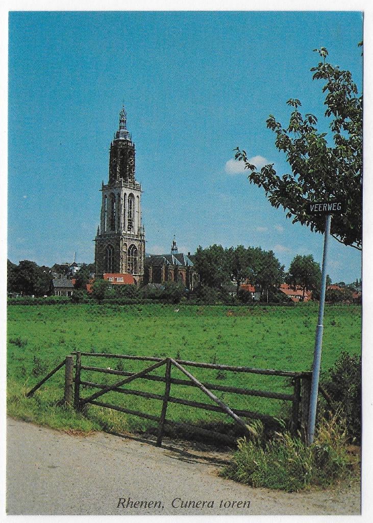 Rhenen Cunera Toren -- Ongelopen ansichtkaart B4392, Ophalen of Verzenden, 1980 tot heden, Ongelopen, Utrecht