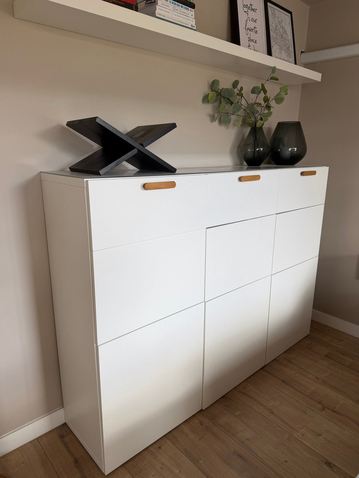 Witte ikea kast, Ophalen, 100 tot 150 cm, Zo goed als nieuw, 25 tot 50 cm